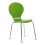(Green) Kimberley Dining Set - White and Chrome Small 80cm Round Table With 4 Stacking Chairs 3