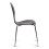 (Black) Kimberley Dining Set - Natural and Chrome Small 80cm Round Table With 4 Stacking Chairs 8