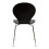 (Black) Kimberley Dining Set - Natural and Chrome Small 80cm Round Table With 4 Stacking Chairs 6