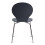 (Slate Grey) Kimberley Dining Set - Natural and Chrome Small 80cm Round Table With 4 Stacking Chairs 6