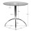 (Red) Kimberley Dining Set - Natural and Chrome Small 80cm Round Table With 4 Stacking Chairs 4