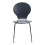 (Slate Grey) Kimberley Dining Set - Natural and Chrome Small 80cm Round Table With 4 Stacking Chairs 7