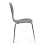 (Slate Grey) Kimberley Dining Set - Natural and Chrome Small 80cm Round Table With 4 Stacking Chairs 8