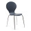 (Slate Grey) Kimberley Dining Set - Natural and Chrome Small 80cm Round Table With 4 Stacking Chairs 3