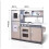 MCC MCC Large Kids Grey/Silver Wooden Kitchen Playset 3