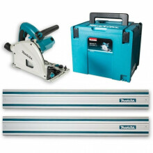 Makita SP6000J1 Plunge Saw & 2 x 1.5m Rails and Connector (240v)