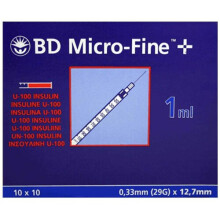 (Pack of 4) 3-4-5x BD Micro-Fine 1ml Syringe 0.33mm (29G) x 12.7mm Box of 100