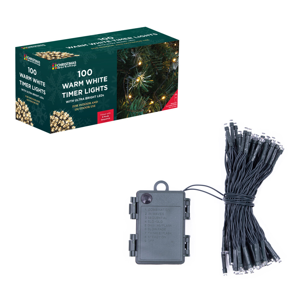 The Christmas Workshop 70330 100 Warm White Christmas Lights