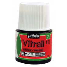 Pintura vitral transparente - PEBEO - 45ml - Rosa transparente