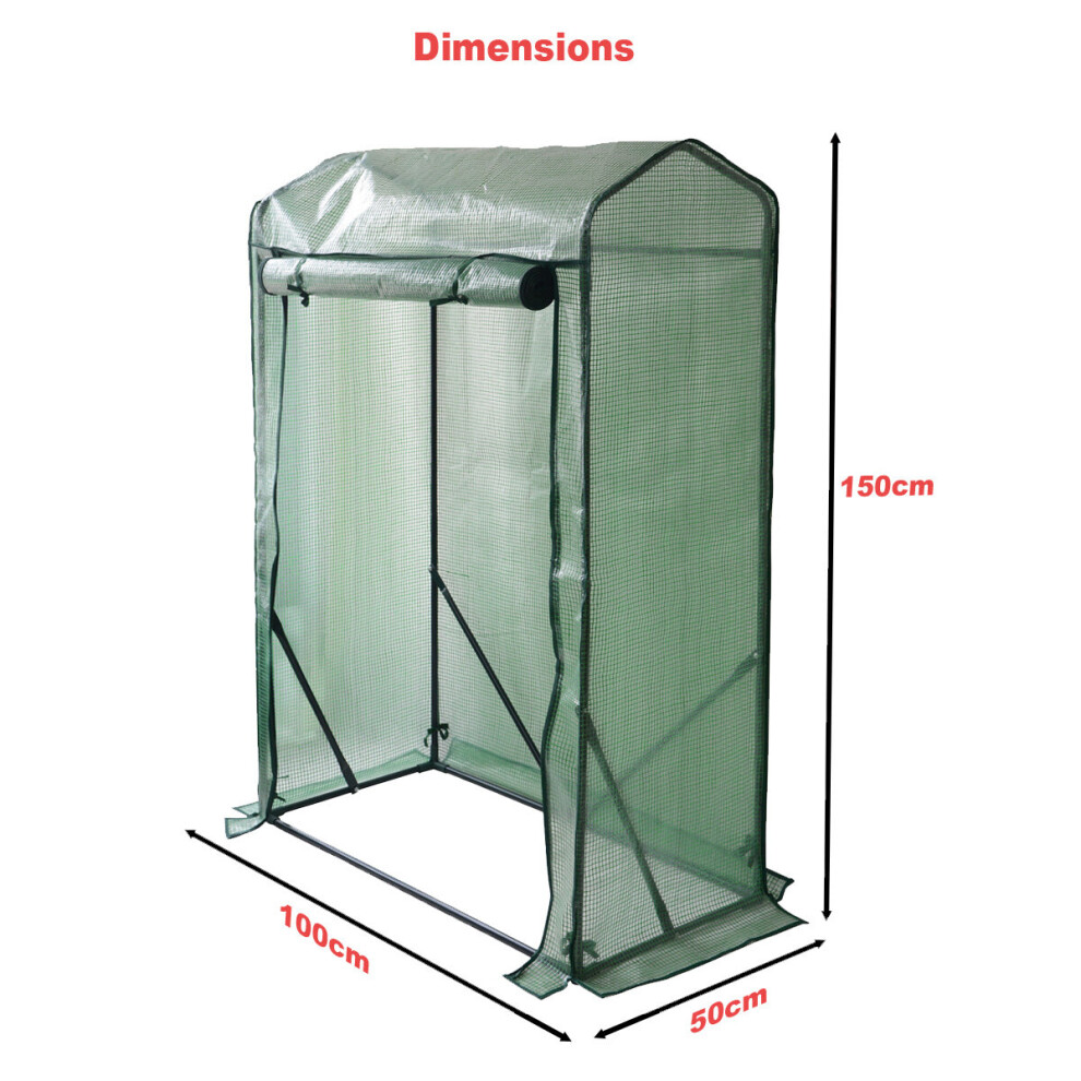 Greenhouse Garden Growbag Cover for Tomato Plants with Reinforced Frame & Gable Roof