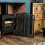 Vintage Decor Classic Black Victorian Arched 3 Panel Fire Screen Guard 5