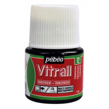 (45 ML CRIMSON) Pebeo Vitrail Stained Glass Effect paint 45ml