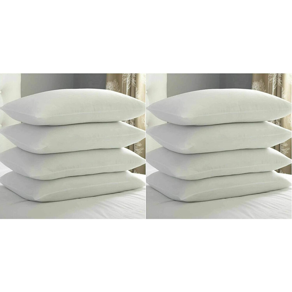 (4 Pair Pack) Luxury Extra Filled Bounce Back Hollow Fibre Pillows in Following Pair Packs