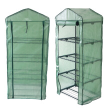 Weatherproof 4-Tier Greenhouse with Gabled Roof, Tomato and Plant Grow-tent