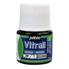Pintura vitral transparente - Pébéo - 45 ml - Azul cobalto transparente