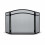 Vintage Decor Classic Black Victorian Arched 3 Panel Fire Screen Guard 2