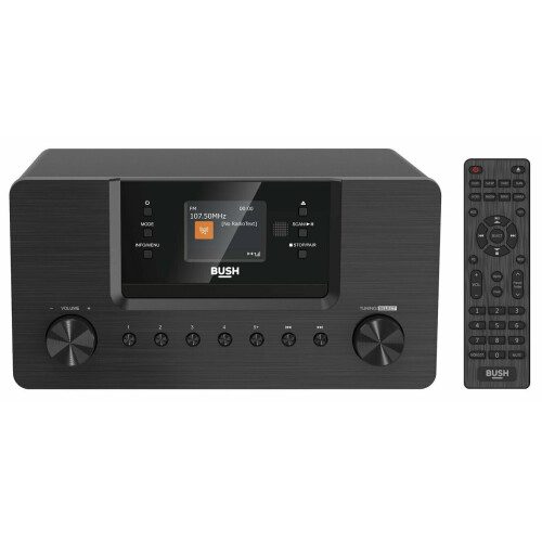 Bush Bush All-In-One Bluetooth CD DAB+ Micro System - Black
