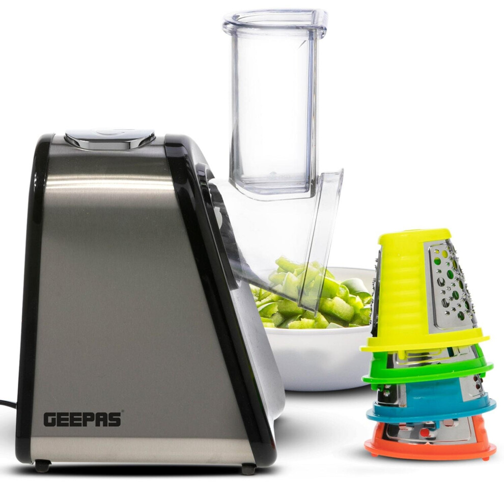 Geepas 4-in-1 Electric Grater | Electric Food Slicer