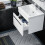 NES Home Nanuya 500mm Wall Hung 1 Drawer Basin Vanity Unit White 3