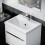 NES Home Nanuya 500mm Wall Hung 1 Drawer Basin Vanity Unit White 4