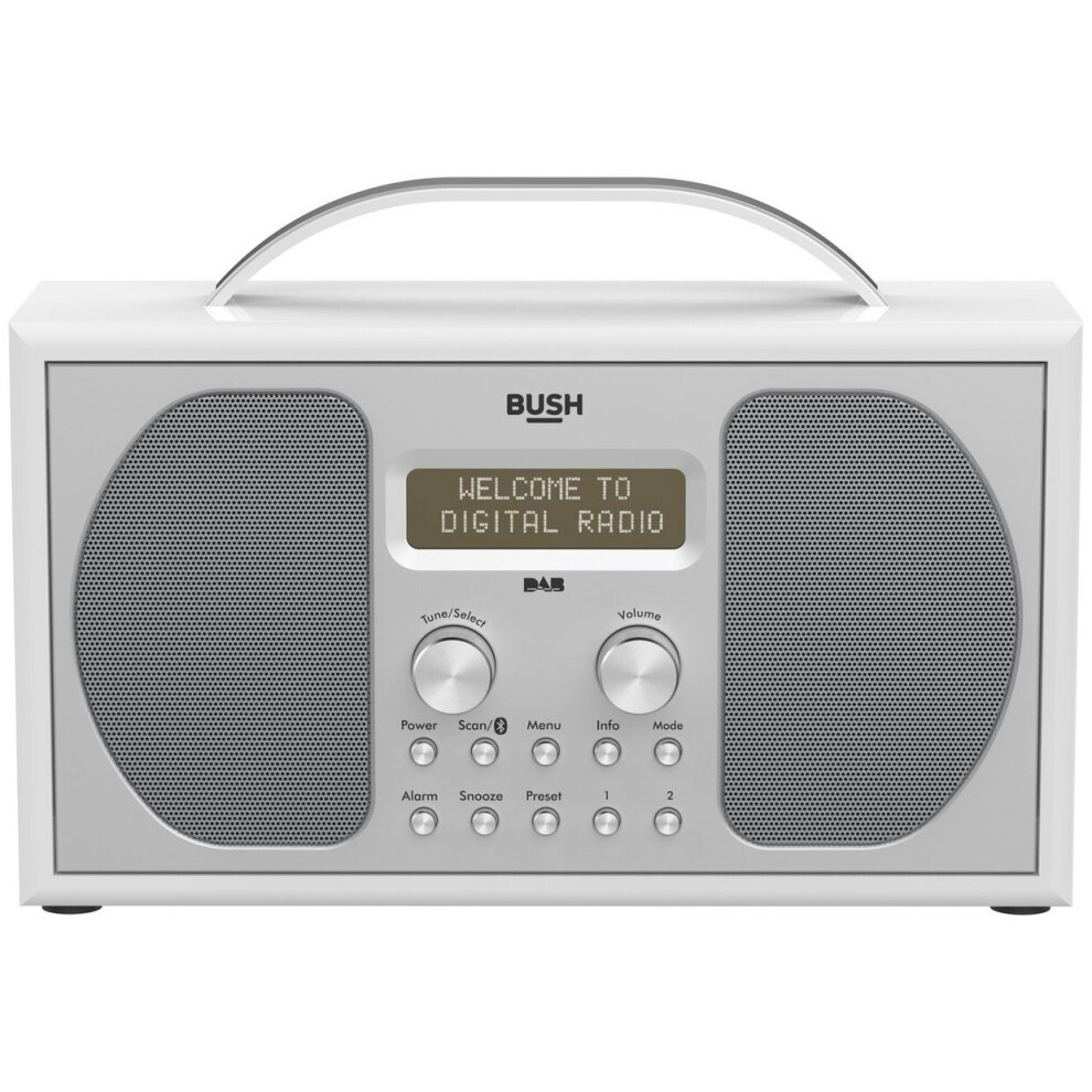 Bush Stereo Bluetooth DAB Radio - Piano Gloss White