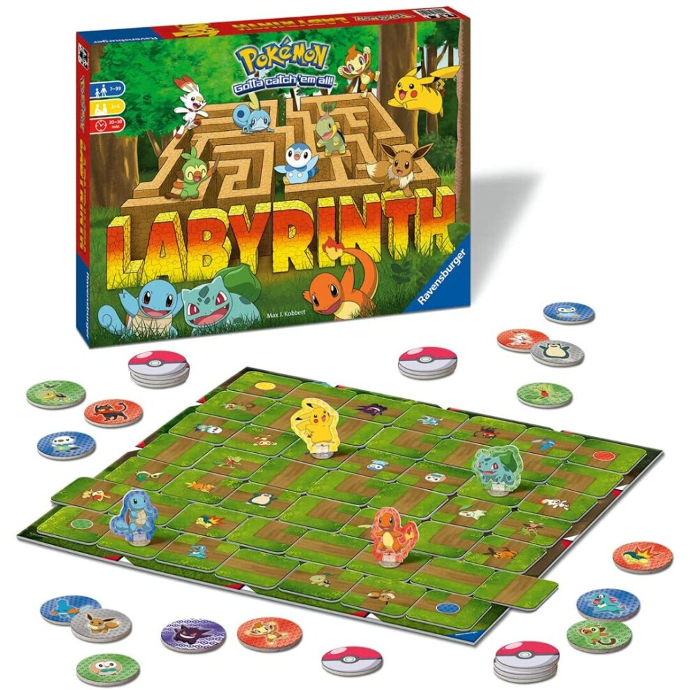 Ravensburger Pokemon Labyrinth Moving Maze Family Board Game