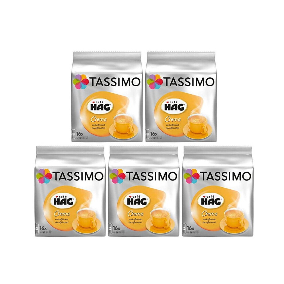 Tassimo T Discs Cafe Hag Crema (Pack of 5, 80 Drinks)