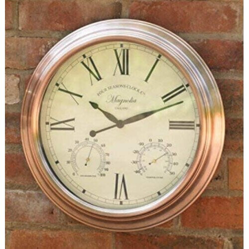 garden wall clock and barometer
