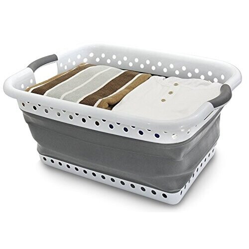 Collapsible Compact Pop Up Washing Basket. Large, sturdy on OnBuy