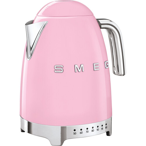 Smeg Smeg 50's Retro KLF04PKUK Kettle with Temperature Selector - Pink