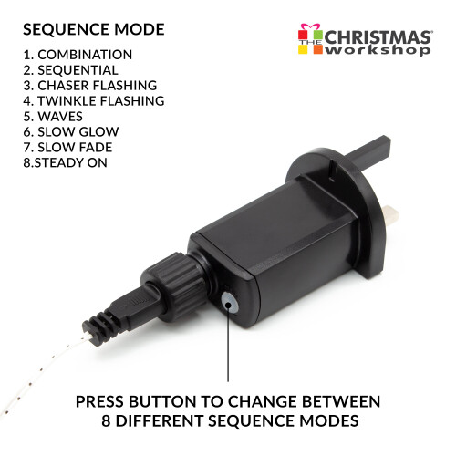 The Christmas Workshop 70609 480 Warm White LED Icicle Chaser Lights 1