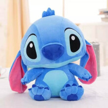 (Blue, 35 cm) 48 CM Kawaii Stitch Long ears Plush toys Disney cute Dolls Soft Pillows for baby kids Dear person gift