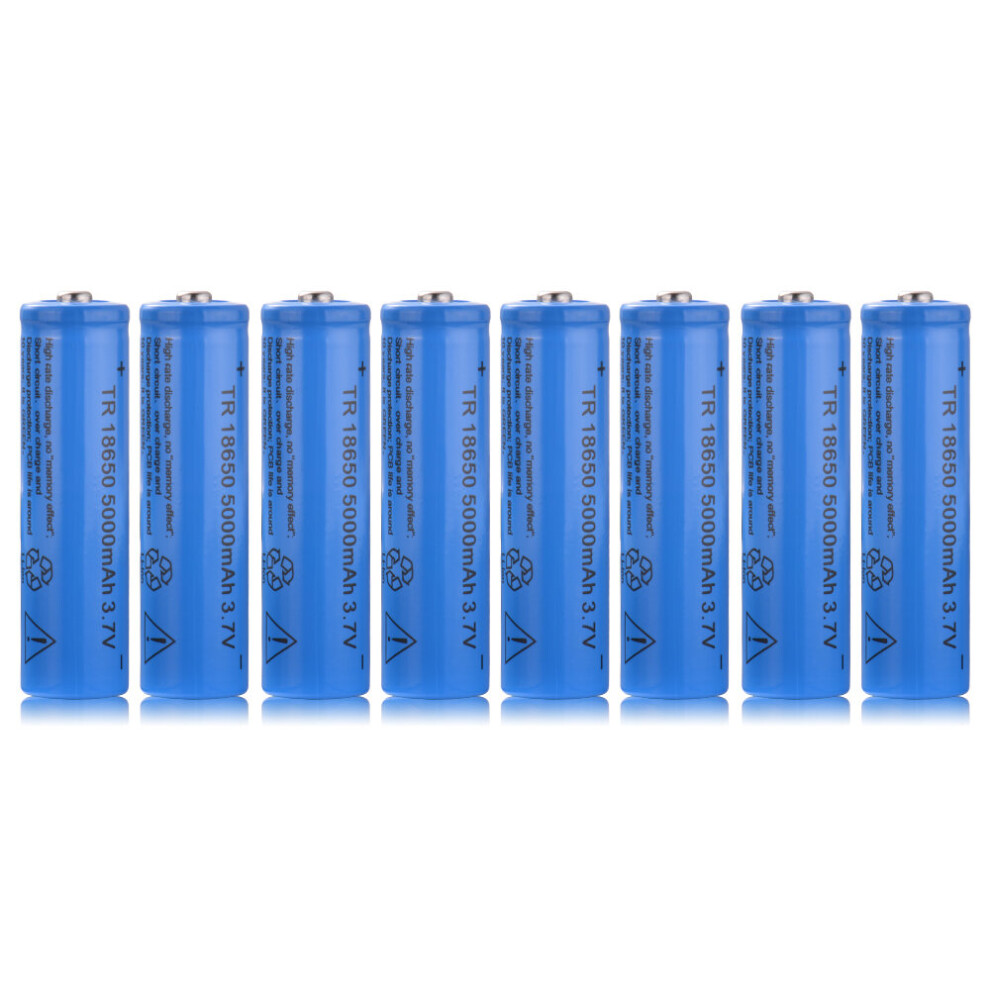 8Pcs Genuine 18650 3.7V 5000mAh Rechargeable Li-ion Battery Batteries BC897