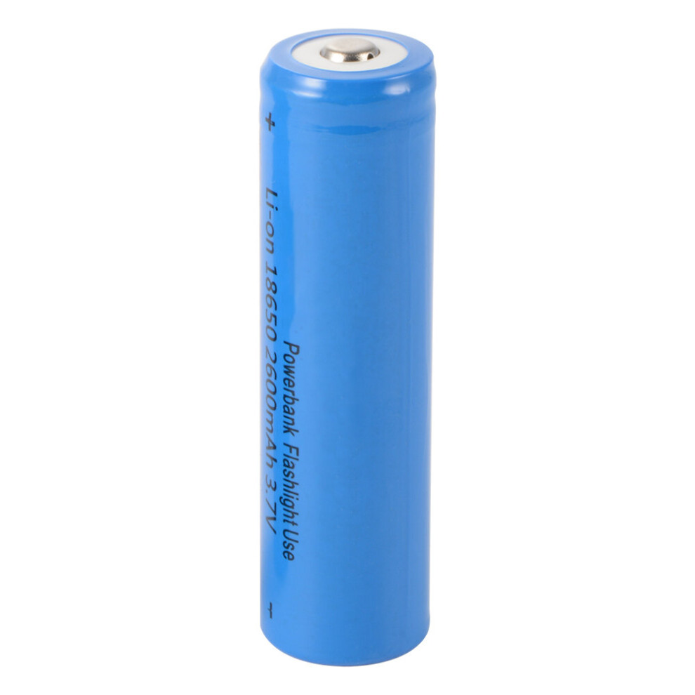 4pcs 18650 Rechargeable Battery 3.7V 2600mAh Blue for Flashlight Headlamp BC885