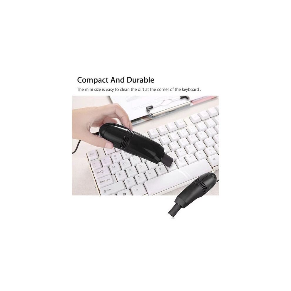 Mini Computer Vacuum Usb Keyboard Cleaner Pc Laptop Brush Dust Cleaning 899731660887