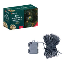 The Christmas Workshop 71150 200 Warm White LED Christmas Lights