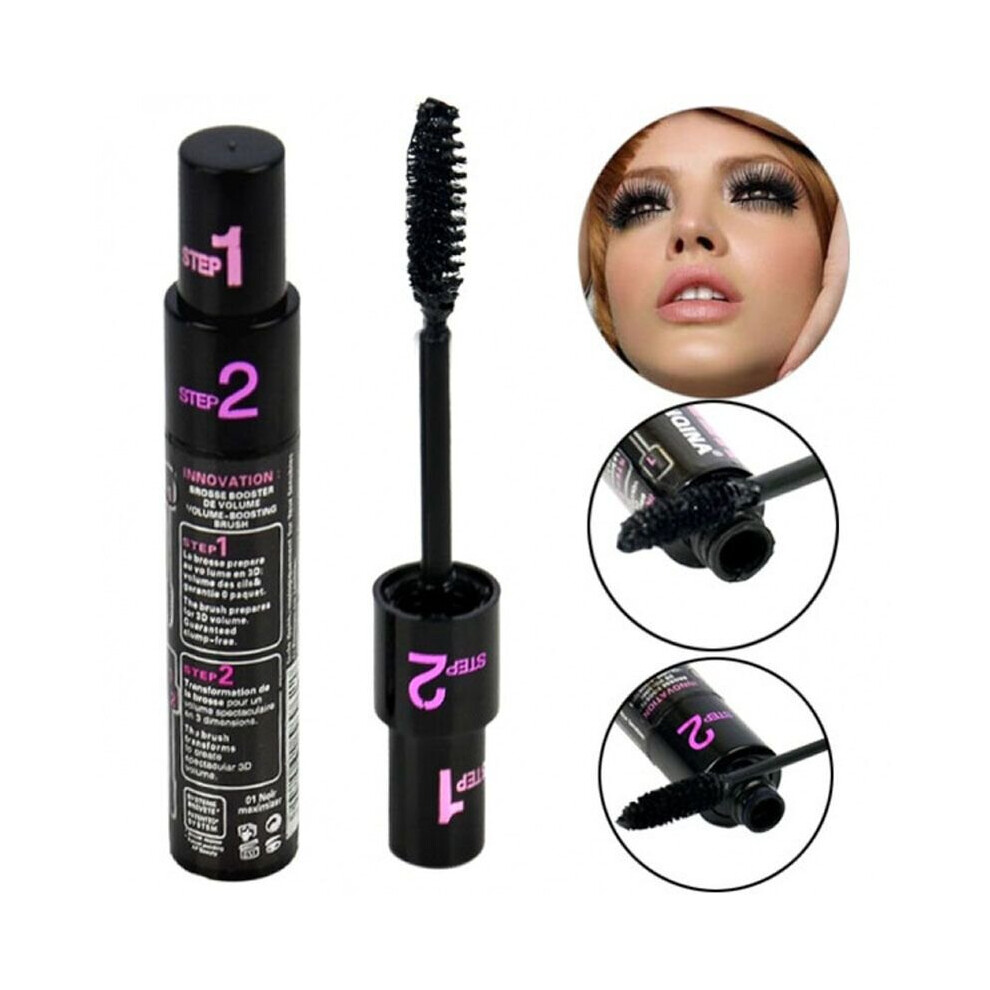 Fashion New Arrival Long Curling Eyelash Fiber Mascara Eye Lashes Makeup Black