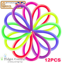 12PCS Fidget Monkey Noodle Stretchy String Sensory Kids Stress Relief Toy