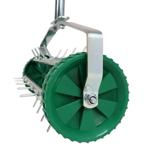 Gardening Lawn Aerator Grass Spike Roller 3 Level Telescopic Handle Adjustable 2