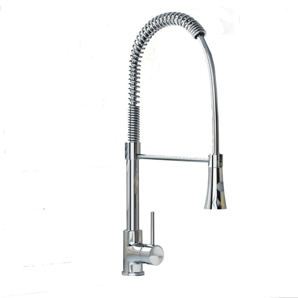 Modern Chrome Kitchen Sink Mixer Pull Out Spray Tap Swivel Spout