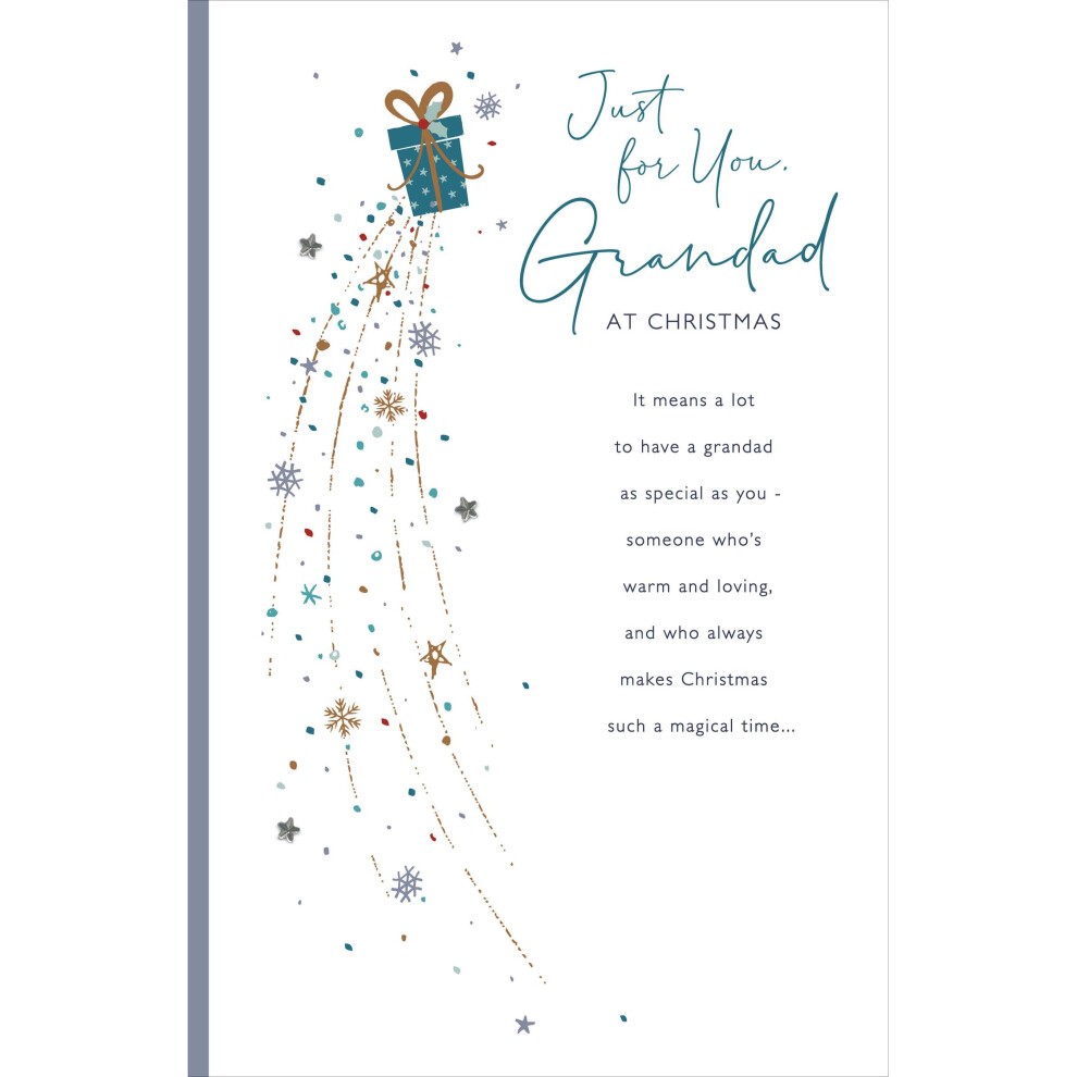 For You Grandad Traditional Foiled Christmas Greeting Card Special Xmas Cards