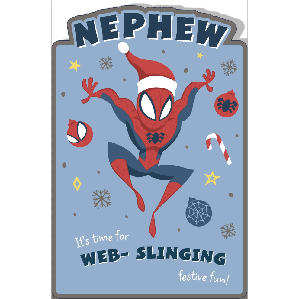 Disney Marvel Spider-Man Nephew Christmas Greeting Card Special Xmas Card