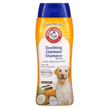 Arm & Hammer, Lugn Oatmeal Shampoo för Husdjur, Vanilj Kokos, 20 fl oz (591 ml)