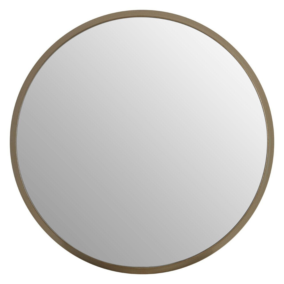 Premier Housewares Wall Mirror Bathroom / Bedroom / Hallway Wall Mounted Large Silver Mirrors / Round Minimalistic Mirrors For Living Room 4 x 54 x 54