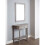Premier Housewares Large Wall Mirror, Grain Pattern Brown Frame Mirror for Home, Office, Closet 3