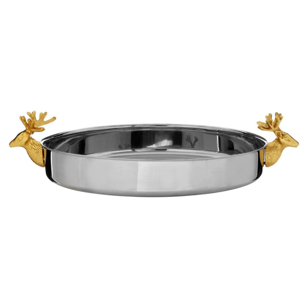 Mixology Atholl Serving Tray, Decorative Stag Detail