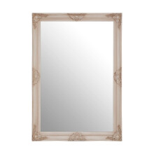 Premier Housewares Wall Mirror Bathroom / Bedroom / Hallway Wall Mounted Mirrors With Wooden Frame Round Shape / Vintage Design 5 x 102 x 72
