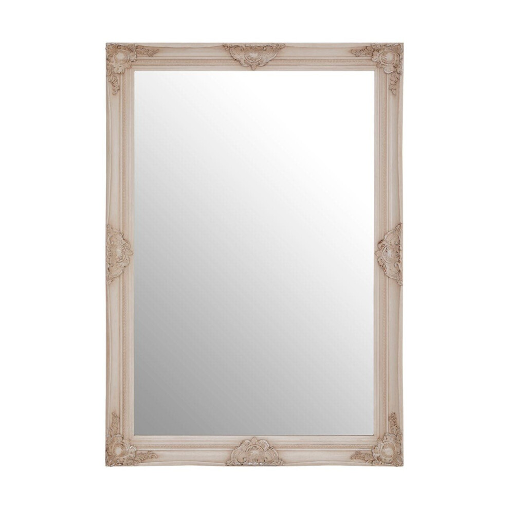 Premier Housewares Wall Mirror Bathroom / Bedroom / Hallway Wall Mounted Mirrors With Wooden Frame Round Shape / Vintage Design 5 x 102 x 72-image-OPC-P8GMYQF-NEW