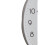 Premier Housewares Oval Wall Clock With Silver Finish, Durable Construction Wall Clock For Kitchen, Versatile Clock For Outdoor 3