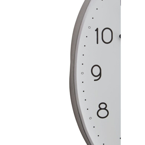 Premier Housewares Oval Wall Clock With Silver Finish, Durable Construction Wall Clock For Kitchen, Versatile Clock For Outdoor 2